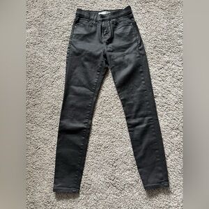 Topshop Black Skinny High-Rise Jeans